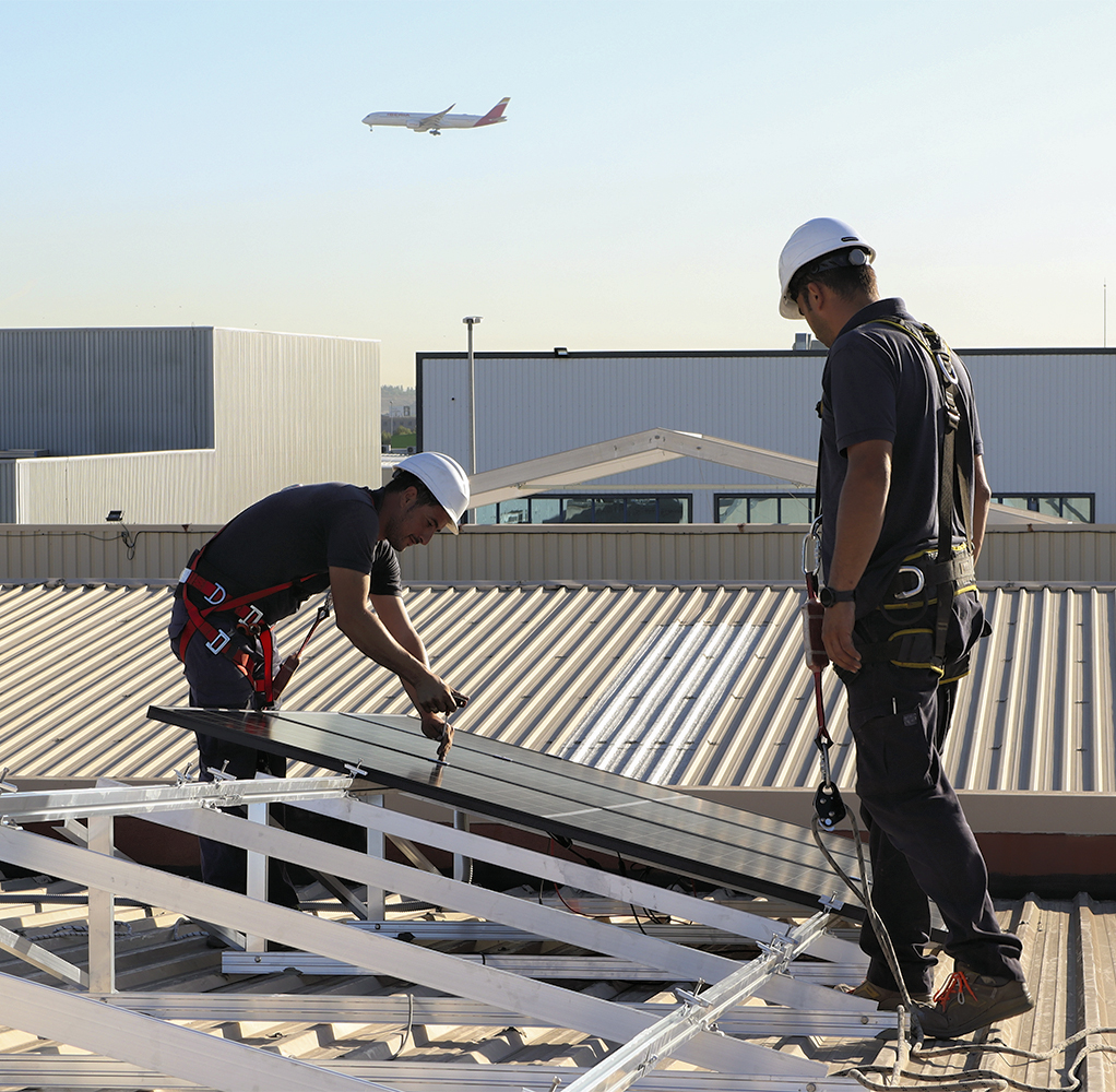 instalación placas solares en industria